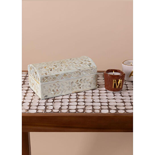 The Mia Sedef Kutu Dikdörtgen 25x15x12 Cm Tlc0077