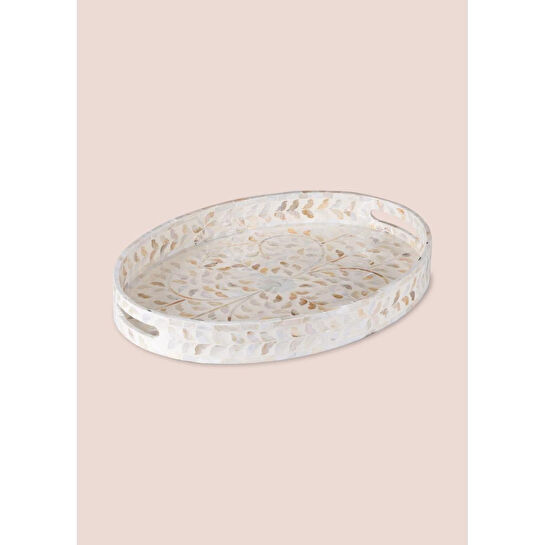 The Mia Sedef Oval Tepsi 45x33x6cm Tlc0079