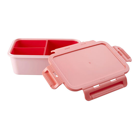 Rice Plastik Lunchbox - Pembe Ve Kırmızı