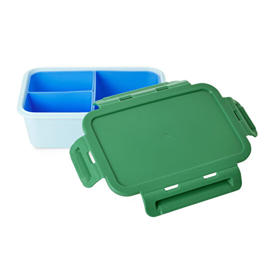 Rice Plastik Lunchbox - Mavi Ve Yeşil