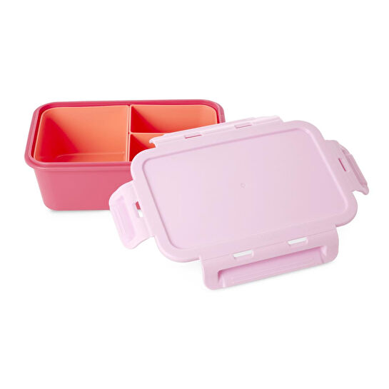 Rice Plastik Lunchbox - Pembe Ve Açık Kırmızı
