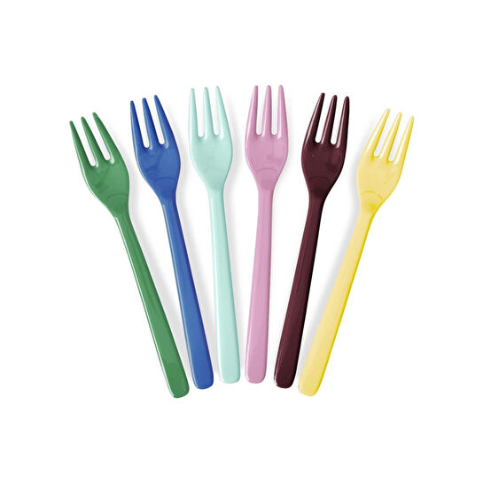 Rice Melamin Tatlı Çatalı - 6'lı Set