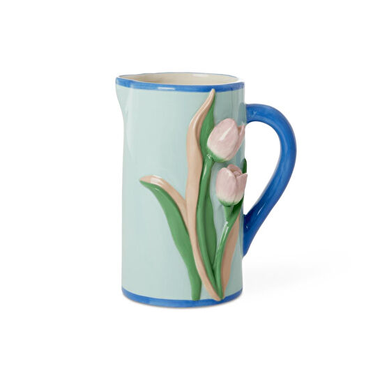 Rice El Yapımı Seramik Vazo - Lale