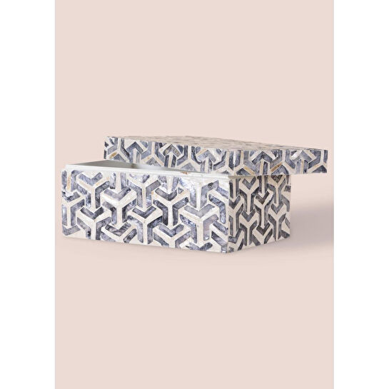 The Mia Sedef Dikdörtgen Kutu 25x16x12 Cm Tlc0087