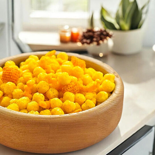 Kaf Ahşap Sunum Kasesi Kestane - M