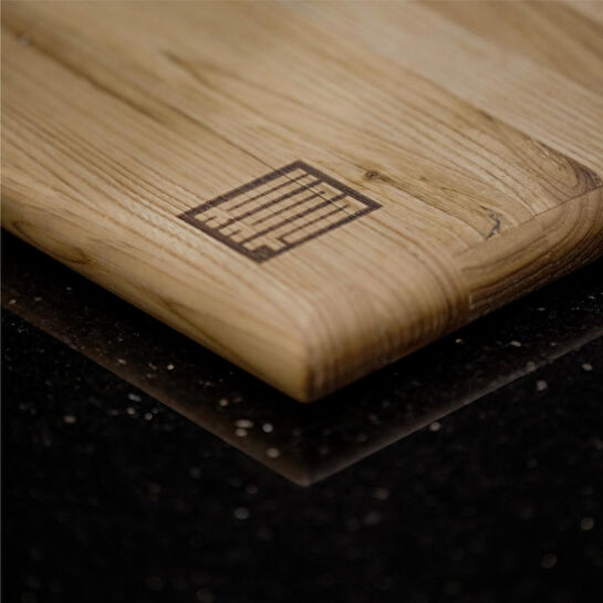 Kaf Ahşap Lüks Kesme Tahtası Kestane - L