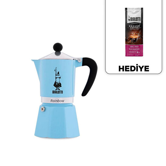 Bialetti Rainbow Mavi Mokapot (3 Cup)