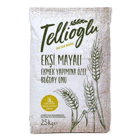 Tellioğlu Ekşi Mayalı Ekmek Yapımına Özel Buğday Unu 25 Kg