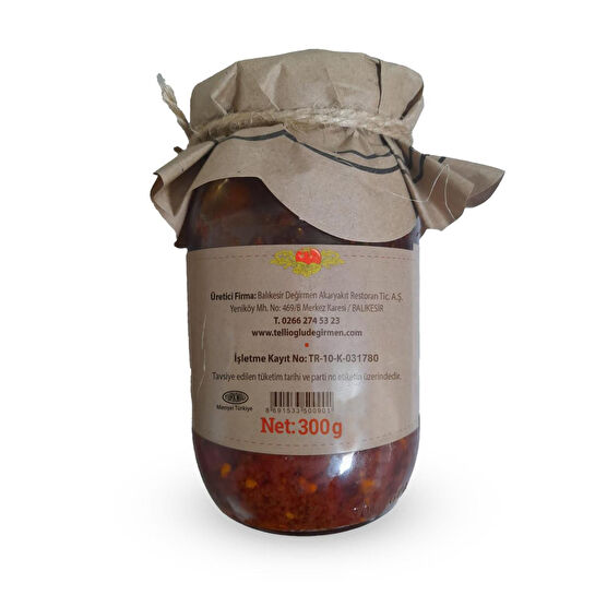 Tellioğlu Değirmen Ev Yapımı Kahvaltılık Acısız Salça 300 Gr