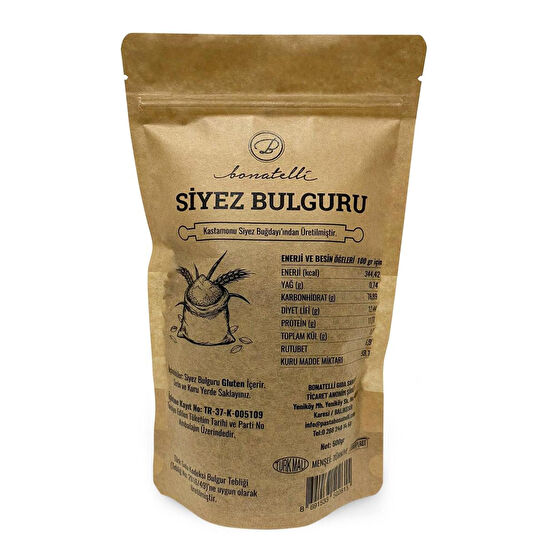 Bonatelli Siyez Bulguru 500 Gr
