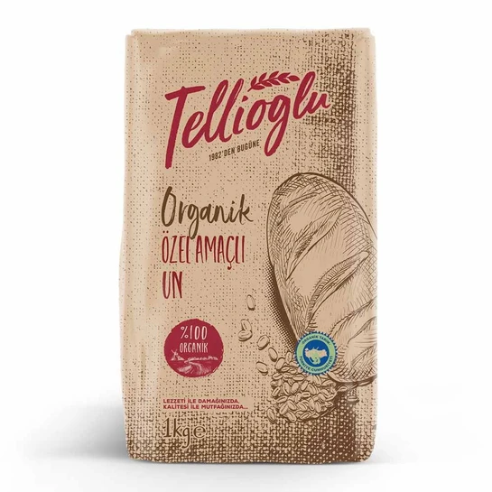 Tellioğlu Organik Özel Amaçlı Un 1 Kg