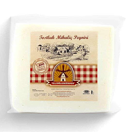 Tellioğlu Değirmen Susurluk Tostu Mihaliç Peyniri 500 Gr
