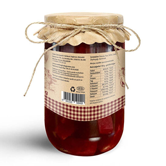 Tellioğlu Değirmen Pancar Turşusu 670 Gr