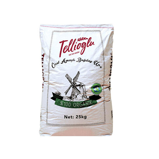Tellioğlu Organik Özel Amaçlı Buğday Unu 25 Kg