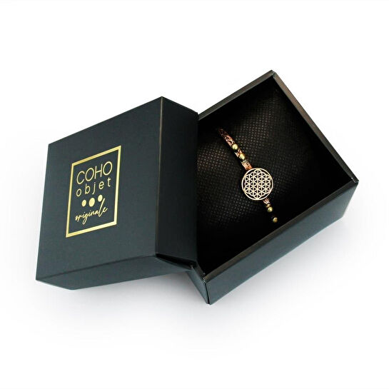 Coho Objet Coho Tılsım Mühür El Yapımı Bakır Bileklik