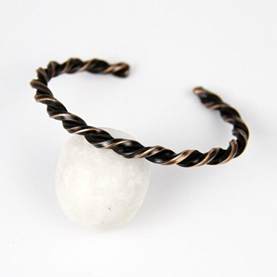 Coho Objet Coho Tılsım Burgu & Waves El İşleme Bakır Bileklik Seti