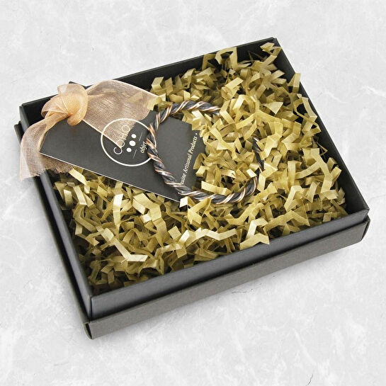 Coho Objet Coho Tılsım Bakır El İşleme Burgu Helical Bileklik