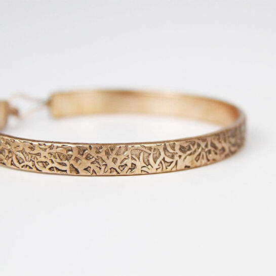 Coho Objet Coho Tılsım Bakır El İşleme Motifli Bileklik