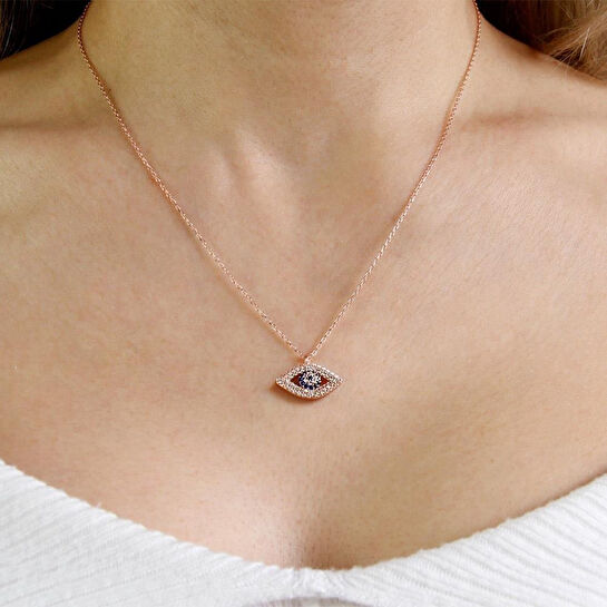 Coho Objet Coho Silver Elysian Eye El Yapımı Gümüş Nazar Kolye