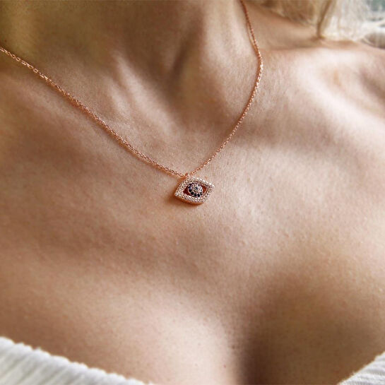 Coho Objet Coho Silver Elysian Eye El Yapımı Gümüş Nazar Kolye