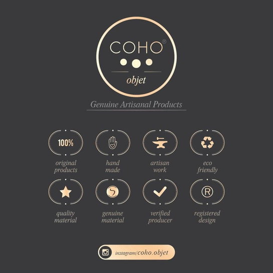 Coho Objet Coho Love Box Artisan Bakır Cezve & Bakır Bardak Hediye Seti