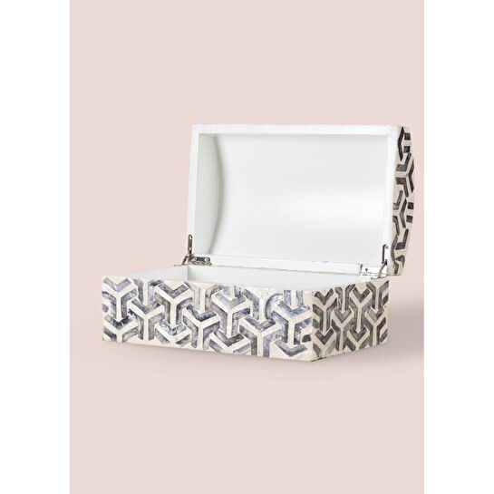 The Mia Sedef Kutu Dikdörtgen 25x15x12 Cm Tlc0093