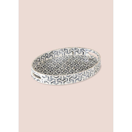 The Mia Sedef Oval Tepsi 50x36x6 Cm Tlc0094