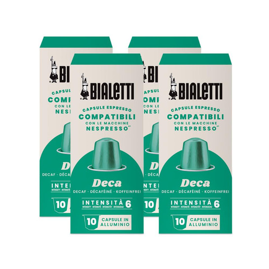 Bialetti Nespresso Uyumlu Kapsül Kahve Decaffeinato 40 Adet