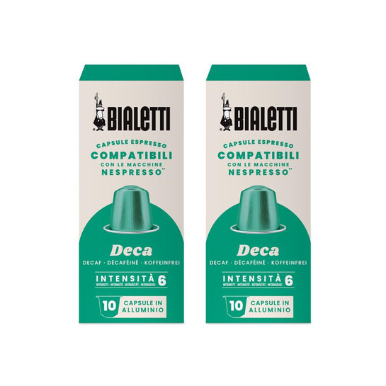Bialetti Nespresso Uyumlu Kapsül Kahve Decaffeinato 20 Adet