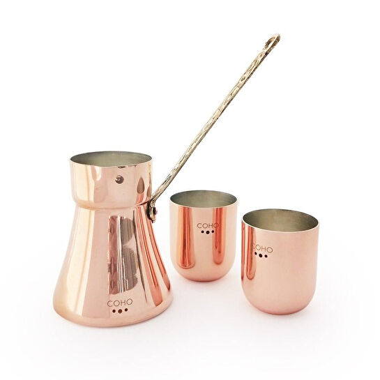 Coho Objet Coho Artisan Mini Cezve & 2 Li Bardak Keyf Seti
