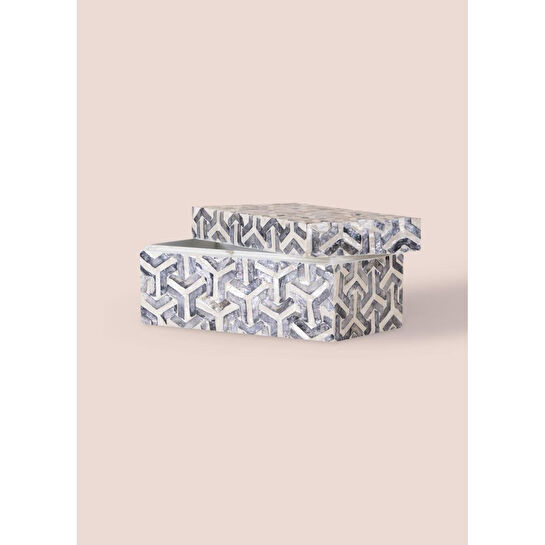 The Mia Sedef Dikdörtgen Kutu 21x12x10 Cm Tlc0088