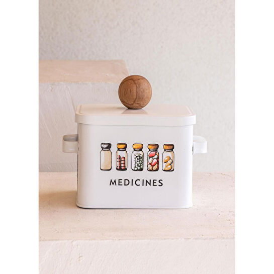 The Mia Storage İlaç Saklama Kabı 13x20x18 Cm