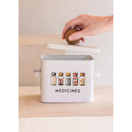The Mia Storage İlaç Saklama Kabı 13x20x18 Cm