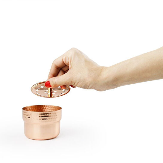 Coho Objet Coho Lux Dövme Bakır Mini Tütsü Çanağı