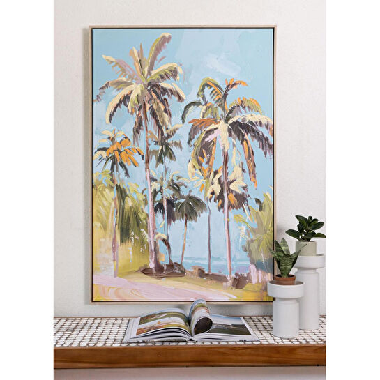 The Mia Palm Kanvas Tablo 80x120 Cm Tbl0086