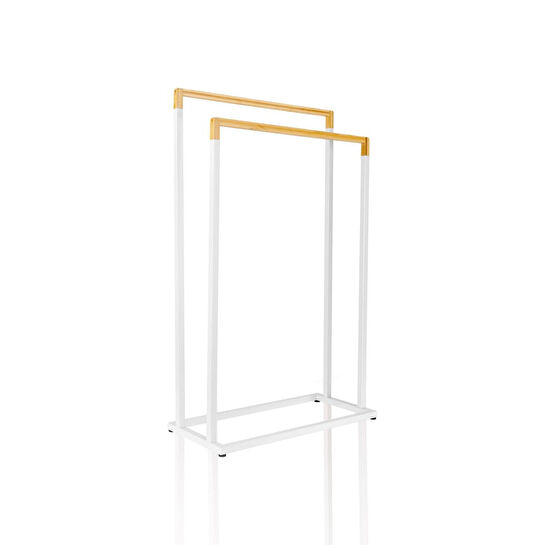 The Mia Metal Havlu Askılığı Beyaz Glv0763