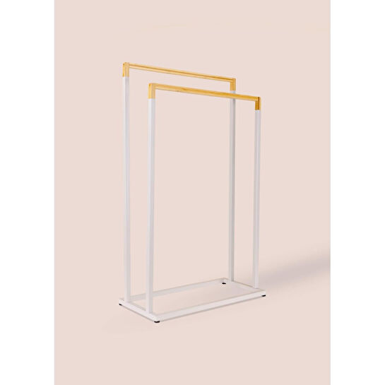 The Mia Metal Havlu Askılığı Gri Glv0764