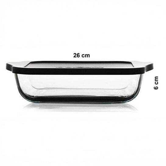 Paşabahçe 59034 Gri Kapaklı Borcam 1950cc Kare 1 Adet