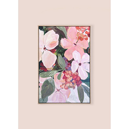 The Mia Floral Kanvas Tablo 60x90 Cm Tbl0069