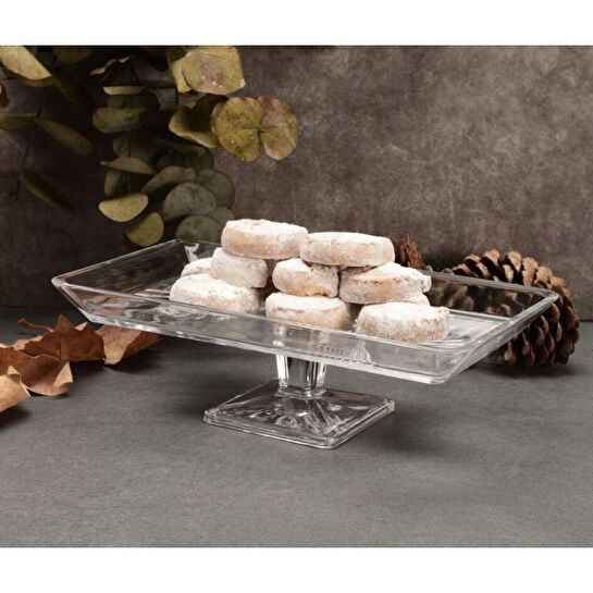 Paşabahçe 950008 Madlen Ayaklı Servis Tabağı 1 Adet