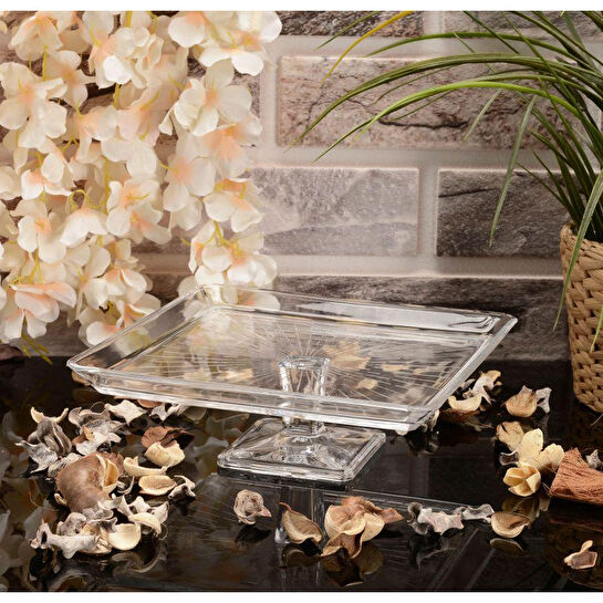 Paşabahçe 950007 Madlen Ayaklı Servis Tabağı 1 Adet