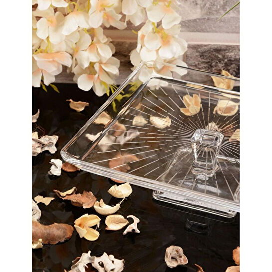 Paşabahçe 950007 Madlen Ayaklı Servis Tabağı 1 Adet