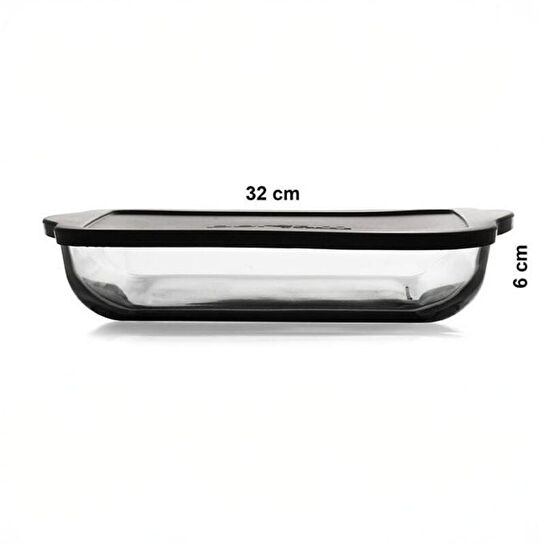 Paşabahçe 59024 Siyah Kapaklı Borcam 3200cc 1 Adet