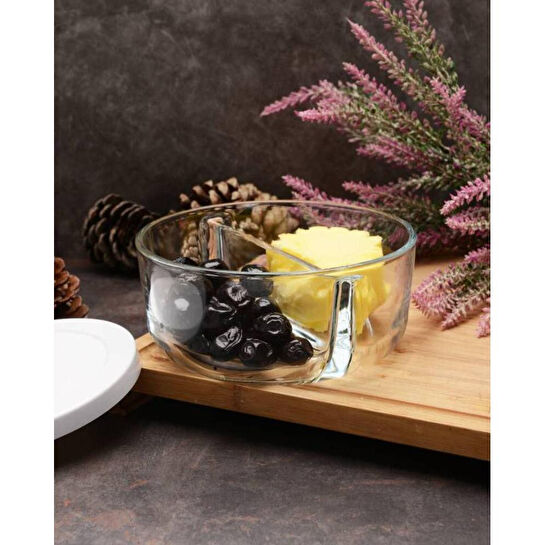 Paşabahçe 530683 Polar Bölmeli Saklama Kabı Beyaz 785cc 1 Adet