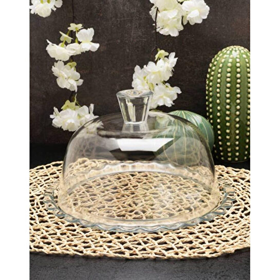 Paşabahçe 96874 Patisserie Kapaklı Kek Fanusu 264mm 1 Adet