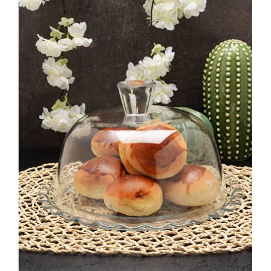 Paşabahçe 96874 Patisserie Kapaklı Kek Fanusu 264mm 1 Adet