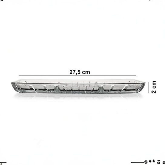 Paşabahçe 54983 Elegant Böl 163x278 Dikdörtgen Servis Tabağı 1 Adet