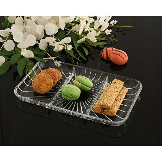 Paşabahçe 54983 Elegant Böl 163x278 Dikdörtgen Servis Tabağı 1 Adet