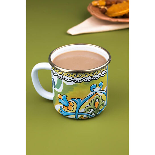 Emaylab Selge Emaye Kupa