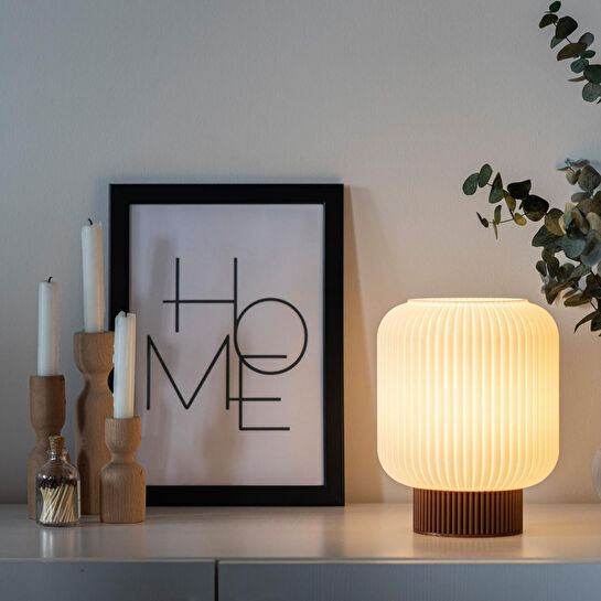 Soli Workshop Helios Kısa Masa Lambası - Bakır